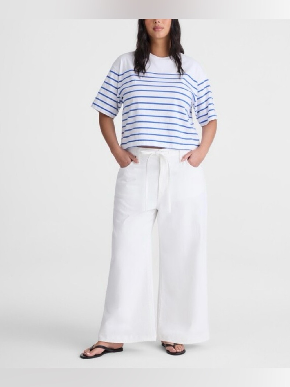 Madewell The Ultimate Wide-Leg Jean in Tile White
